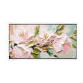 Soft Pink Magnolia Textured Painting