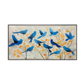 Blue Bird Abstract Painting