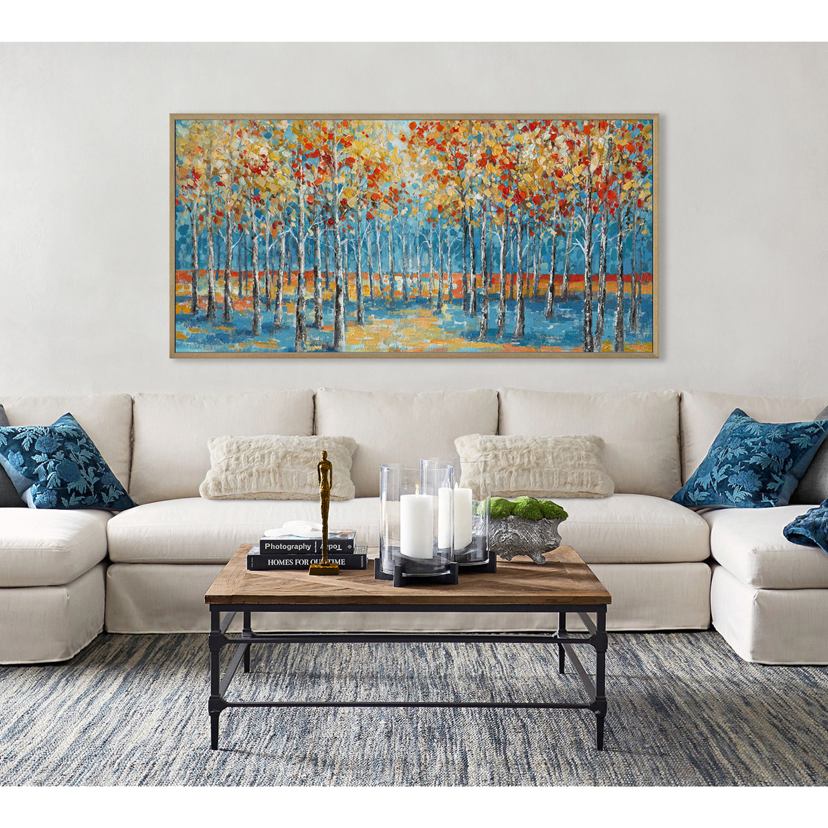 Golden Horizon Blue Forest #L0570