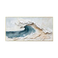 Ocean Crest Textured Wave Painting