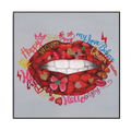 Butterfly Red Lips Pop Art #L2002