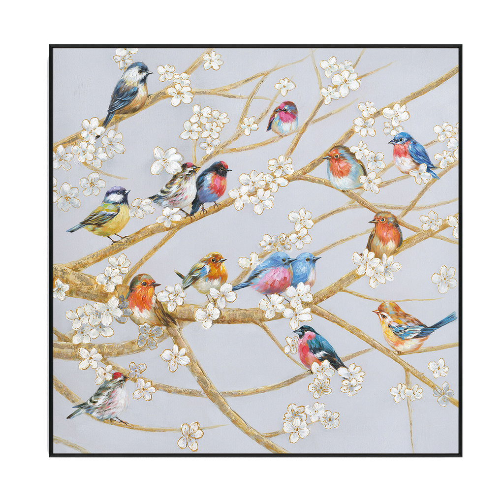 Spring Melody Birds Painting #L2505