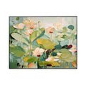 Green Floral Abstract Painting #AR039