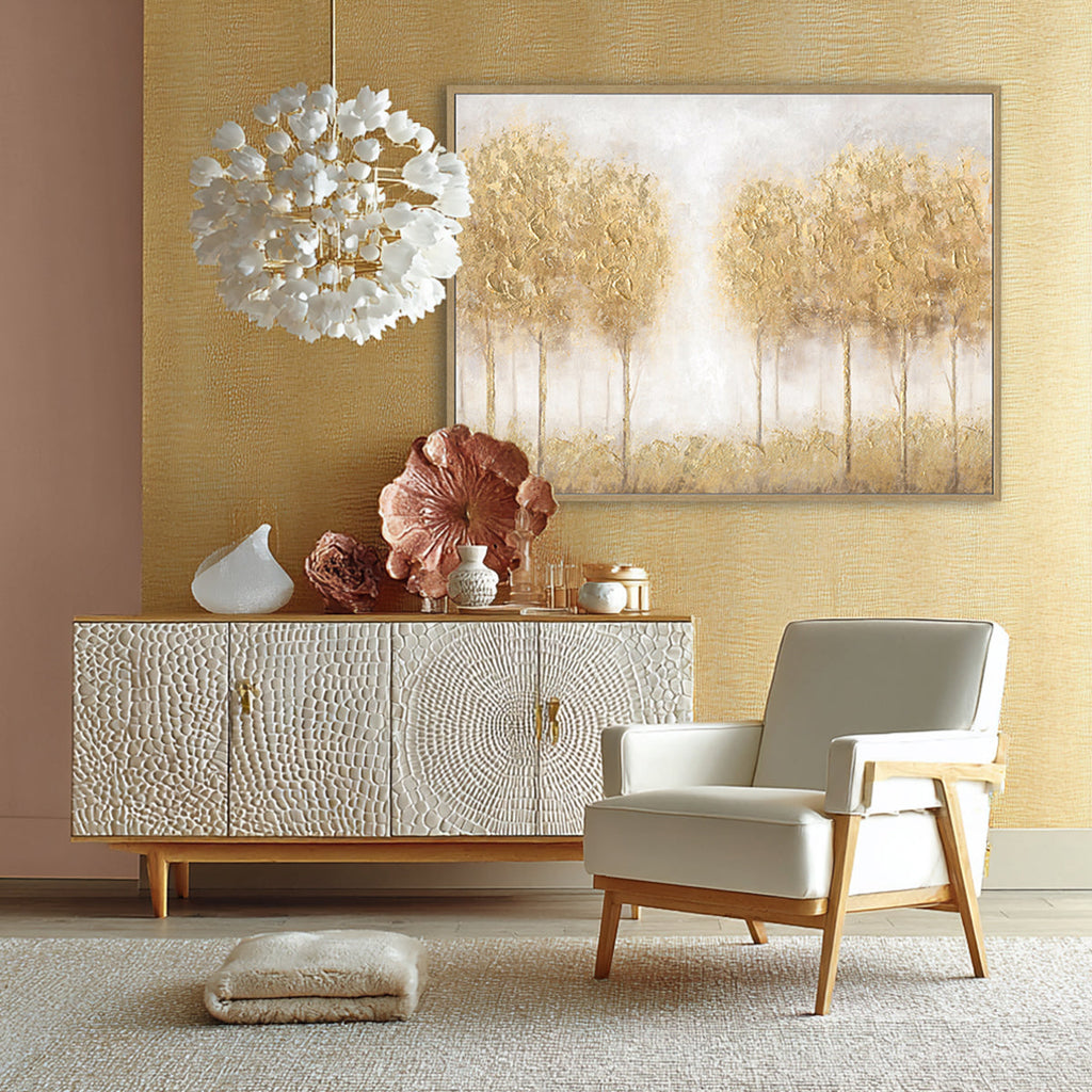 Golden Ensemble Textured Trees #L4547