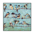 Emerald Breeze Bird Painting #L5912