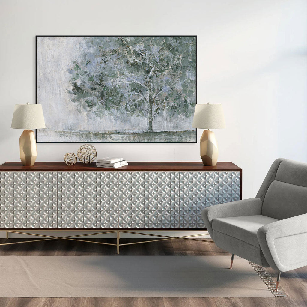 Silent Tree Abstract Nature Painting #M0591