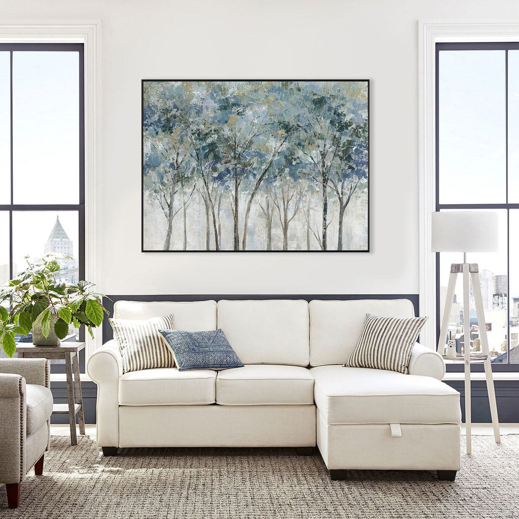 Forest Whispers Abstract Trees Painting #M0594