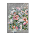 Silver Charm Abstract Floral Painting #M0682