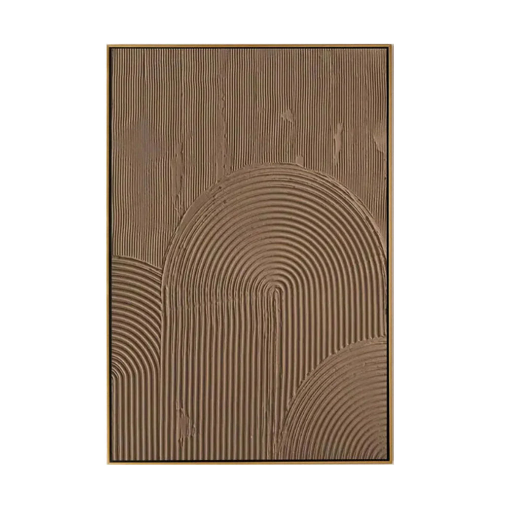 Brown Minimalist Textured Painting