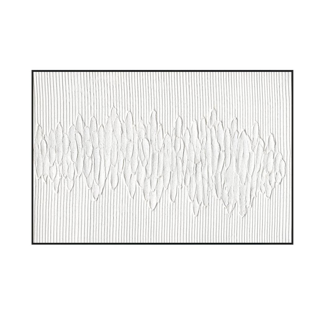 White Rhythm Minimalist Abstract #M2528
