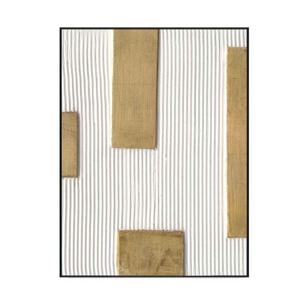 Golden Sequence Geometric Textured Art #M4675