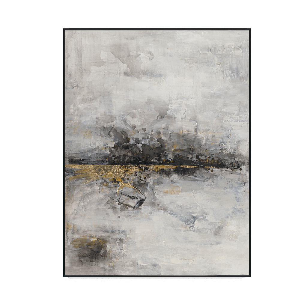 Golden Haze Abstract Texture with Foil #M3508