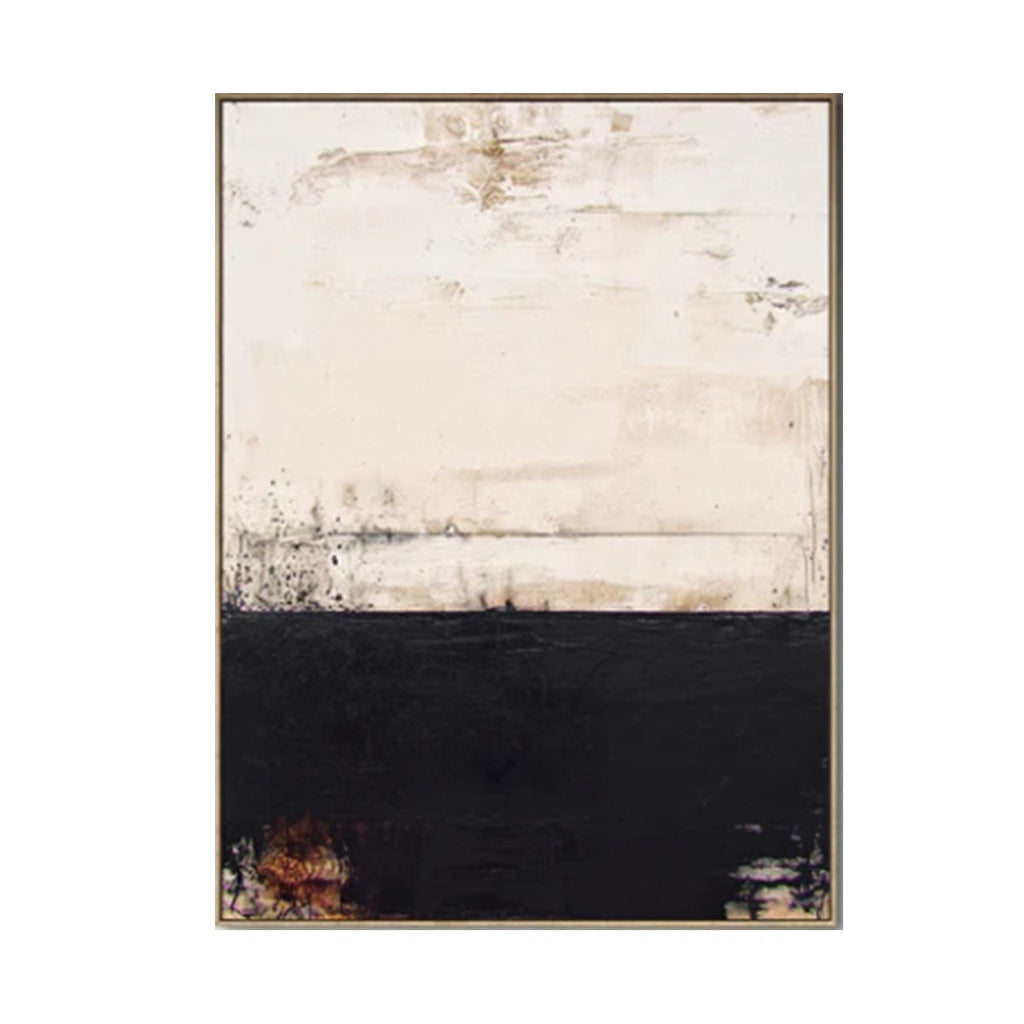 Silent Divide Minimalist Abstract Painting