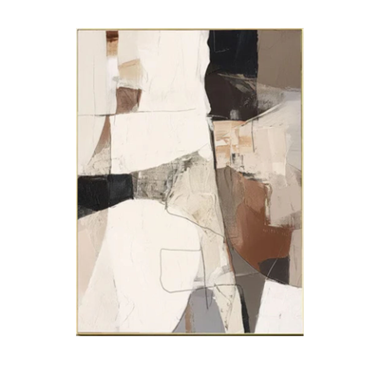 Clay Veil Neutral Abstract Painting