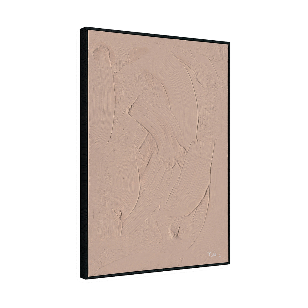 Nude Harmony Beige Textured Canvas #M2578