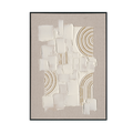 White Flow Textured Abstract Wall Art (Left & Right) #M2617