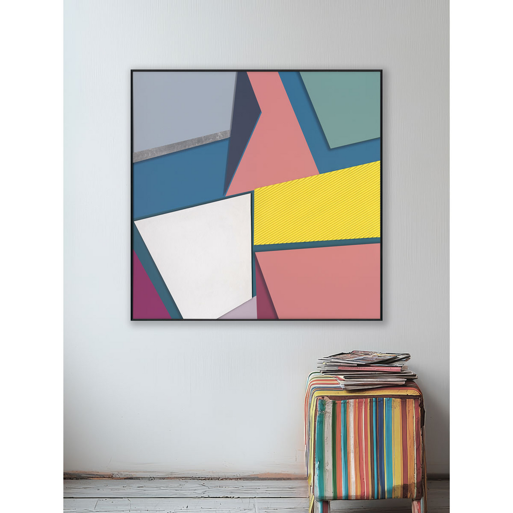 Vibrant Geometry Abstract Color Blocks #M2623