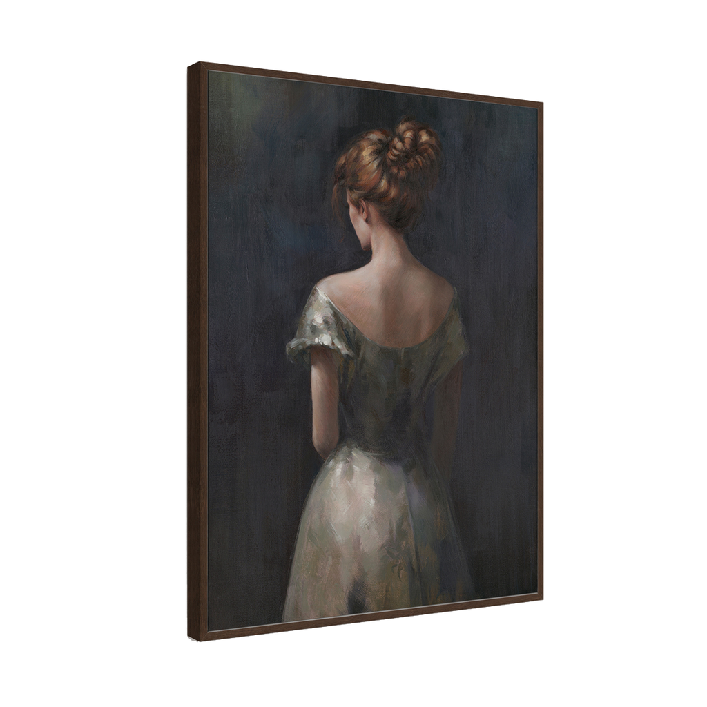 Graceful Lady Elegant Portrait Painting #M2701