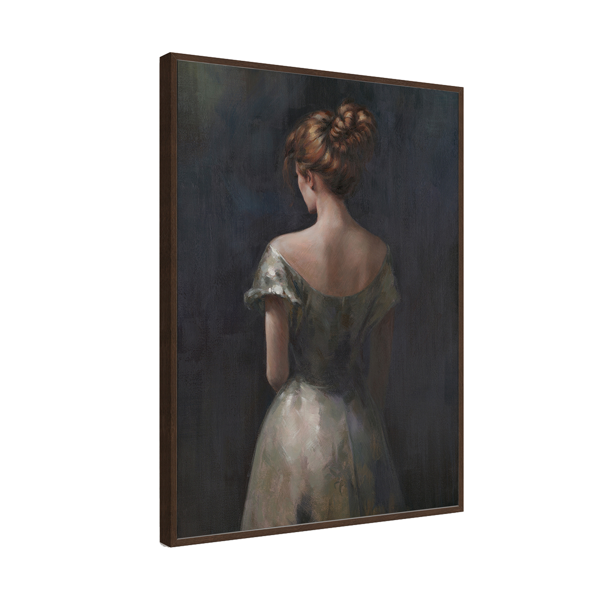 Graceful Lady Elegant Portrait Painting #M2701
