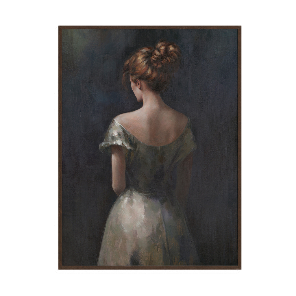 Graceful Lady Elegant Portrait Painting #M2701