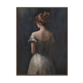Graceful Lady Elegant Portrait Painting #M2701