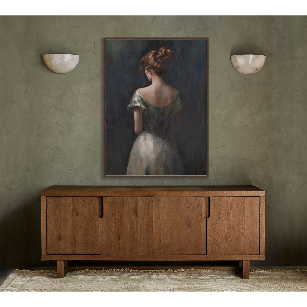 Graceful Lady Elegant Portrait Painting #M2701