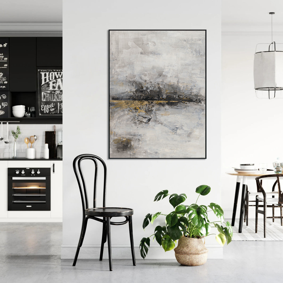 Golden Haze Abstract Texture with Foil #M3508