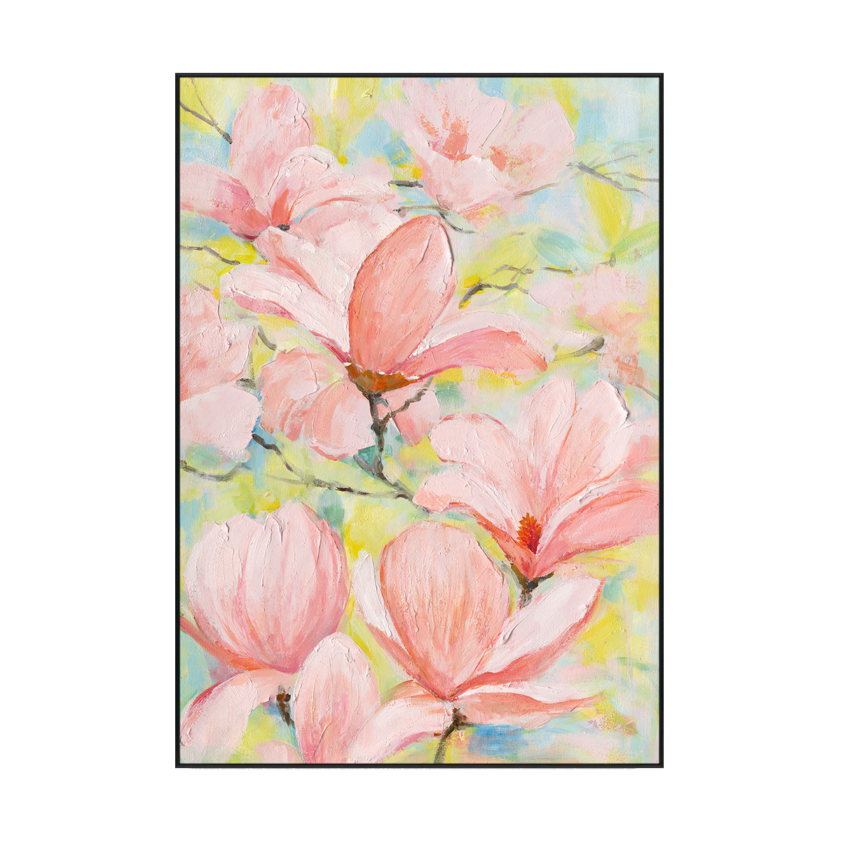 Spring Magnolia Graceful Floral Abstract #M3530