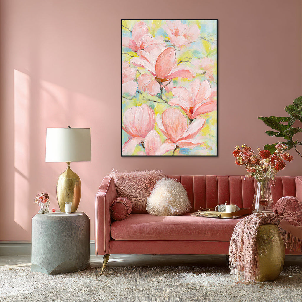 Spring Magnolia Graceful Floral Abstract #M3530
