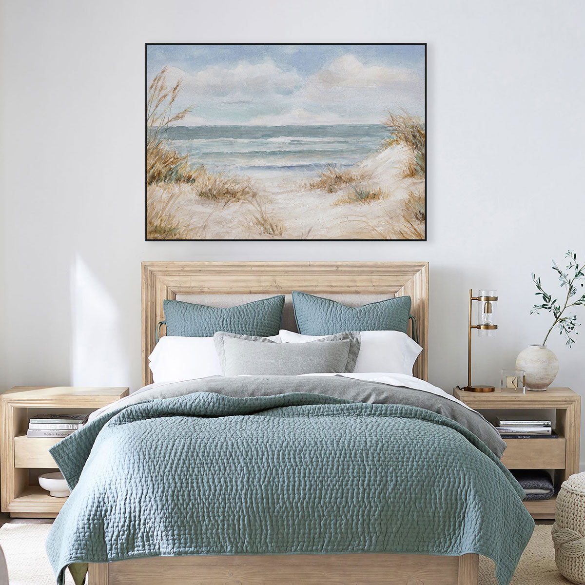 Coastal Rhythm Soft Beach Landscape #M3546