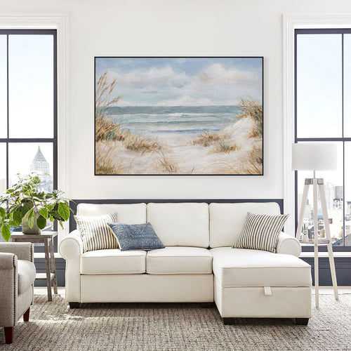 Coastal Rhythm Soft Beach Landscape #M3546