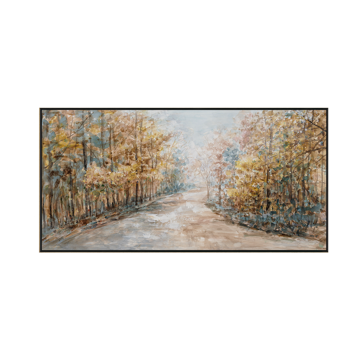 Autumn Pathway Warm Nature Landscape #M3565