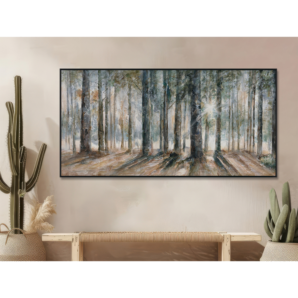 Forest Light Nature Inspired Painting #M3609