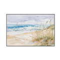 Coastal Whisper Sailboats & Beach Painting #M3671