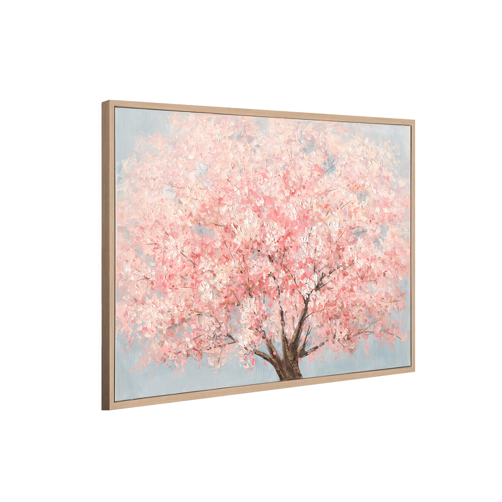 Blush Blossom Cherry Tree Painting #M3734