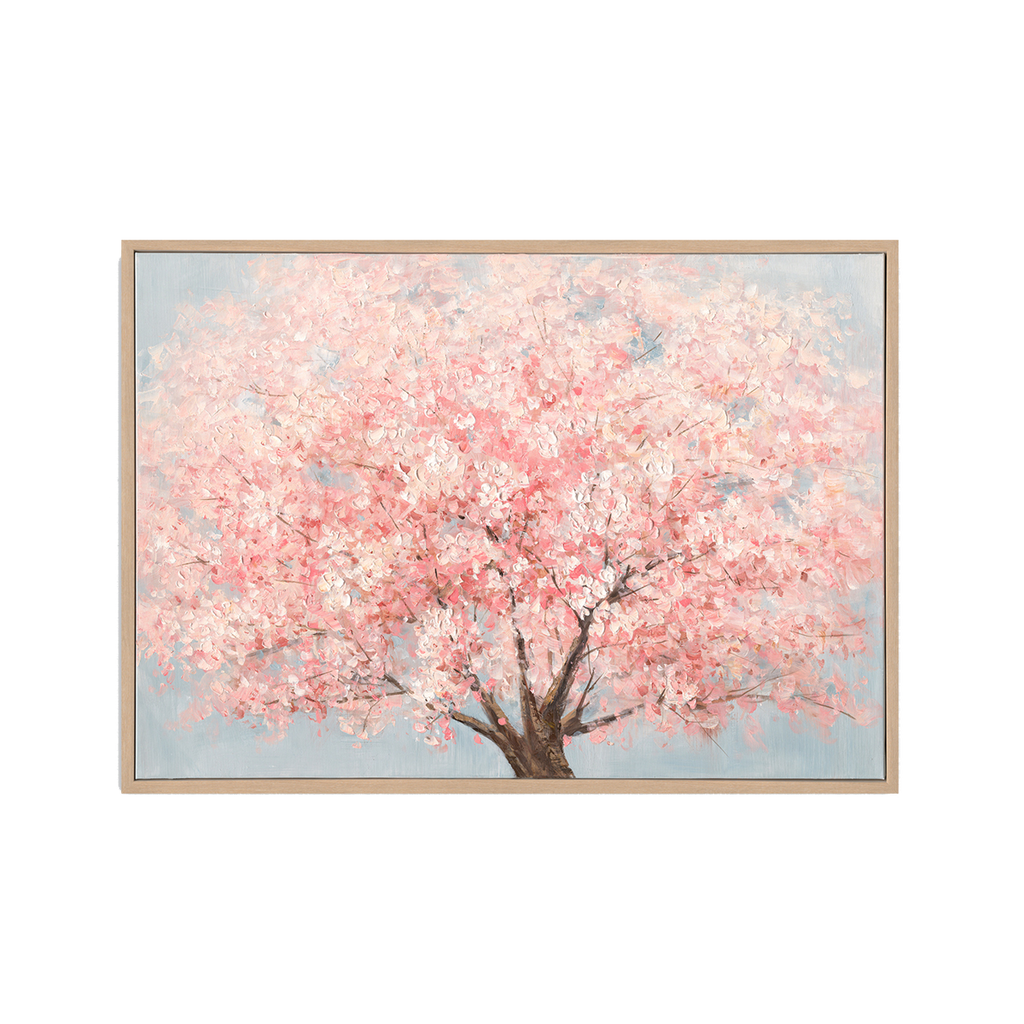 Blush Blossom Cherry Tree Painting #M3734