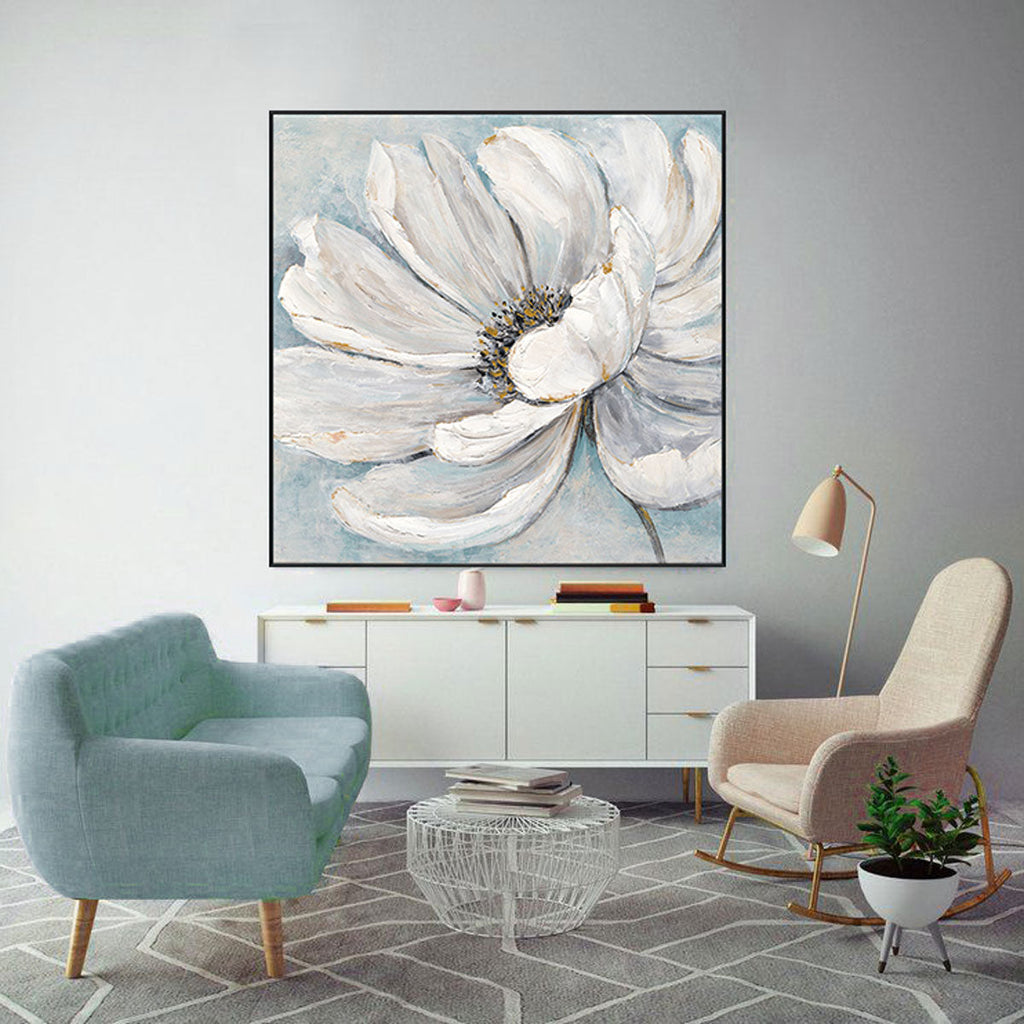 Blue Bloom 3D Textured Floral #M3760