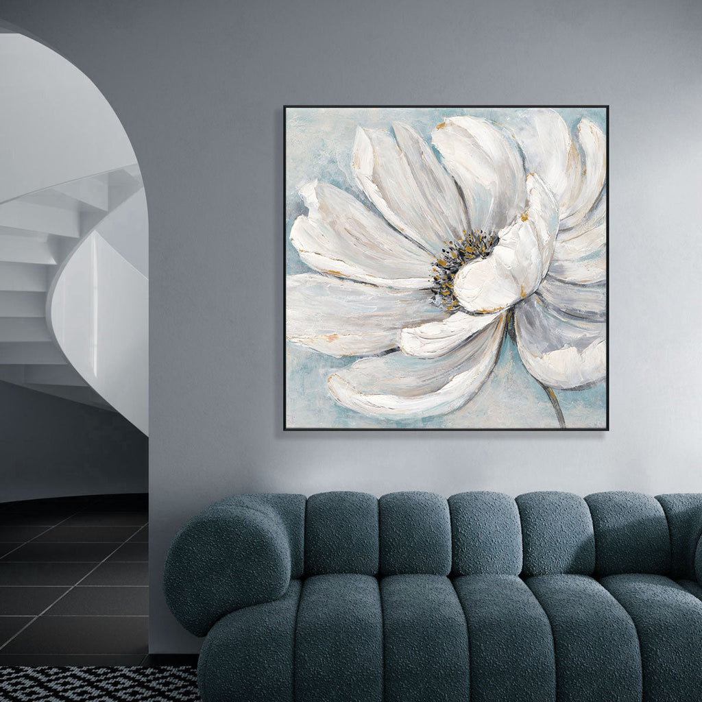 Blue Bloom 3D Textured Floral #M3760