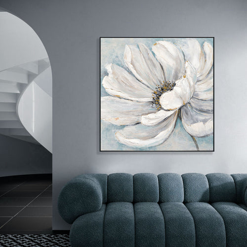 Blue Bloom 3D Textured Floral #M3760