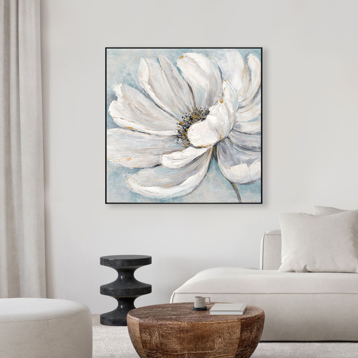 Blue Bloom 3D Textured Floral #M3760