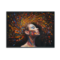 Color Burst Abstract Woman Portrait #M3782