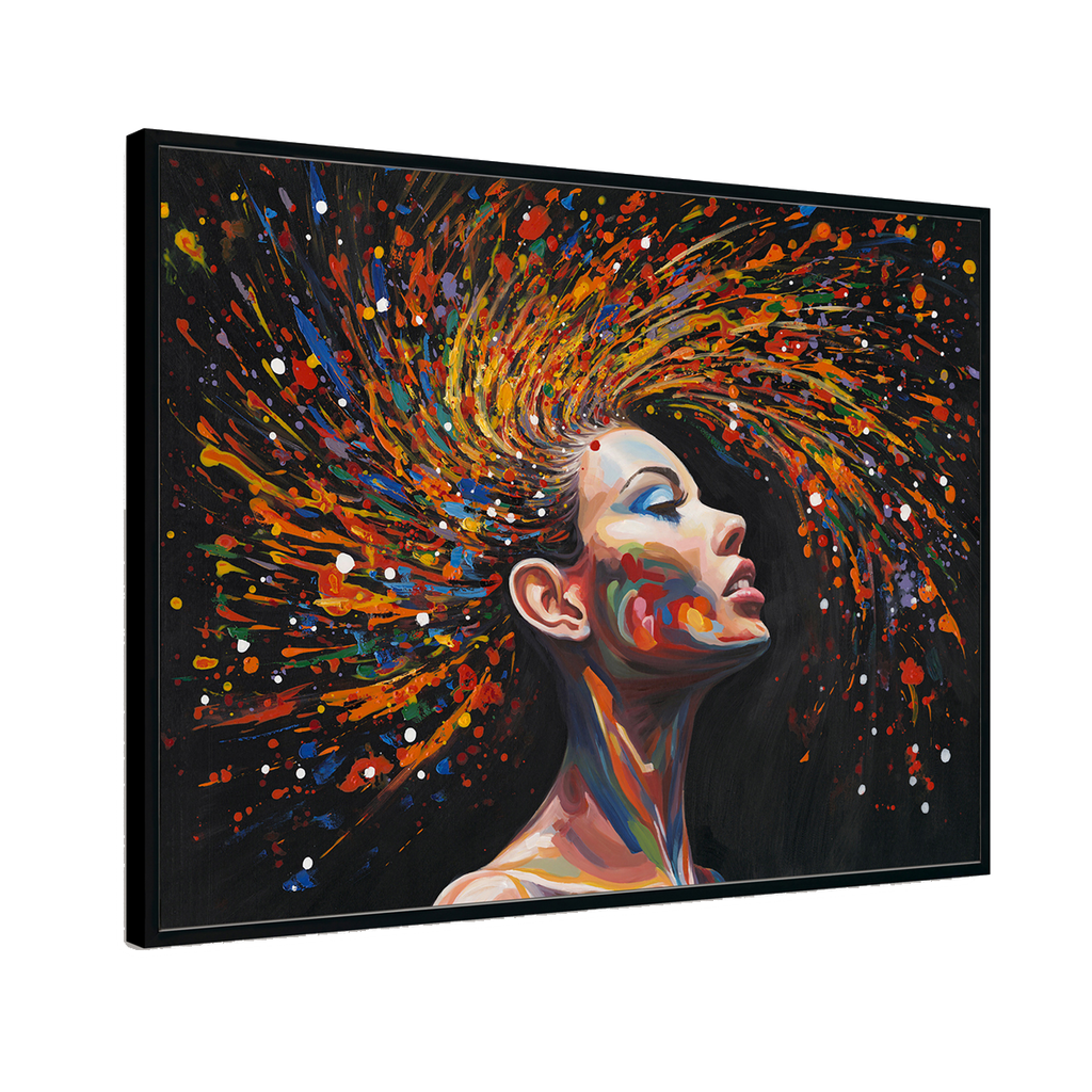 Color Burst Abstract Woman Portrait #M3782