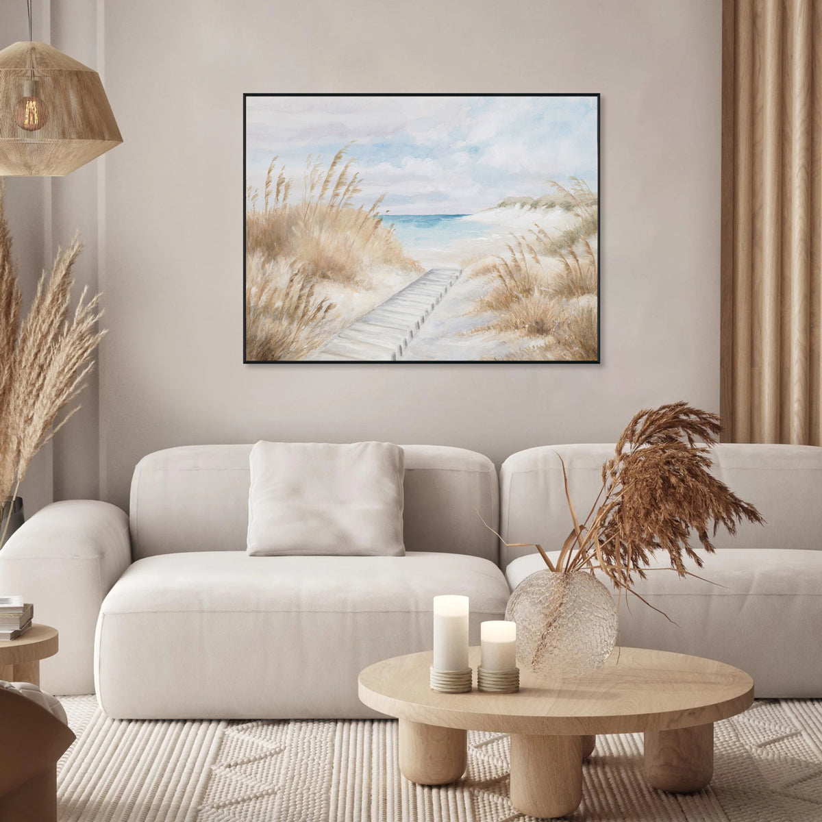 Dune Path Coastal Landscape Painting #M4563