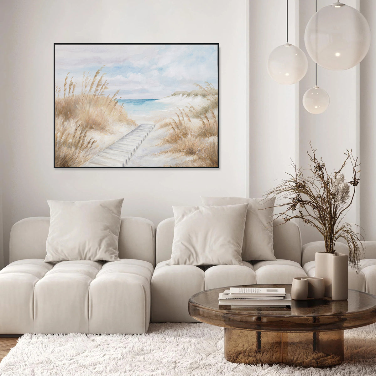 Dune Path Coastal Landscape Painting #M4563