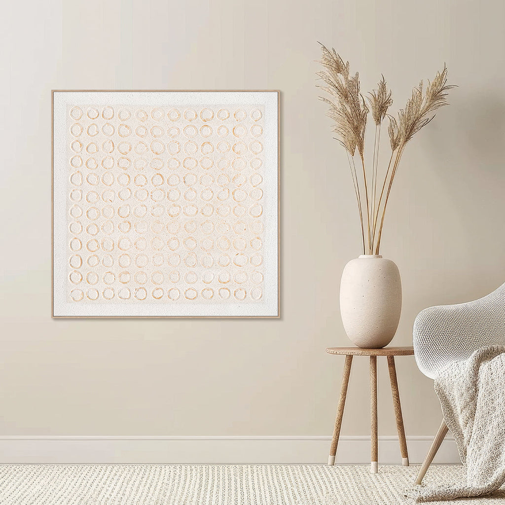 Echo Circles Textured Abstract Dots #M4664