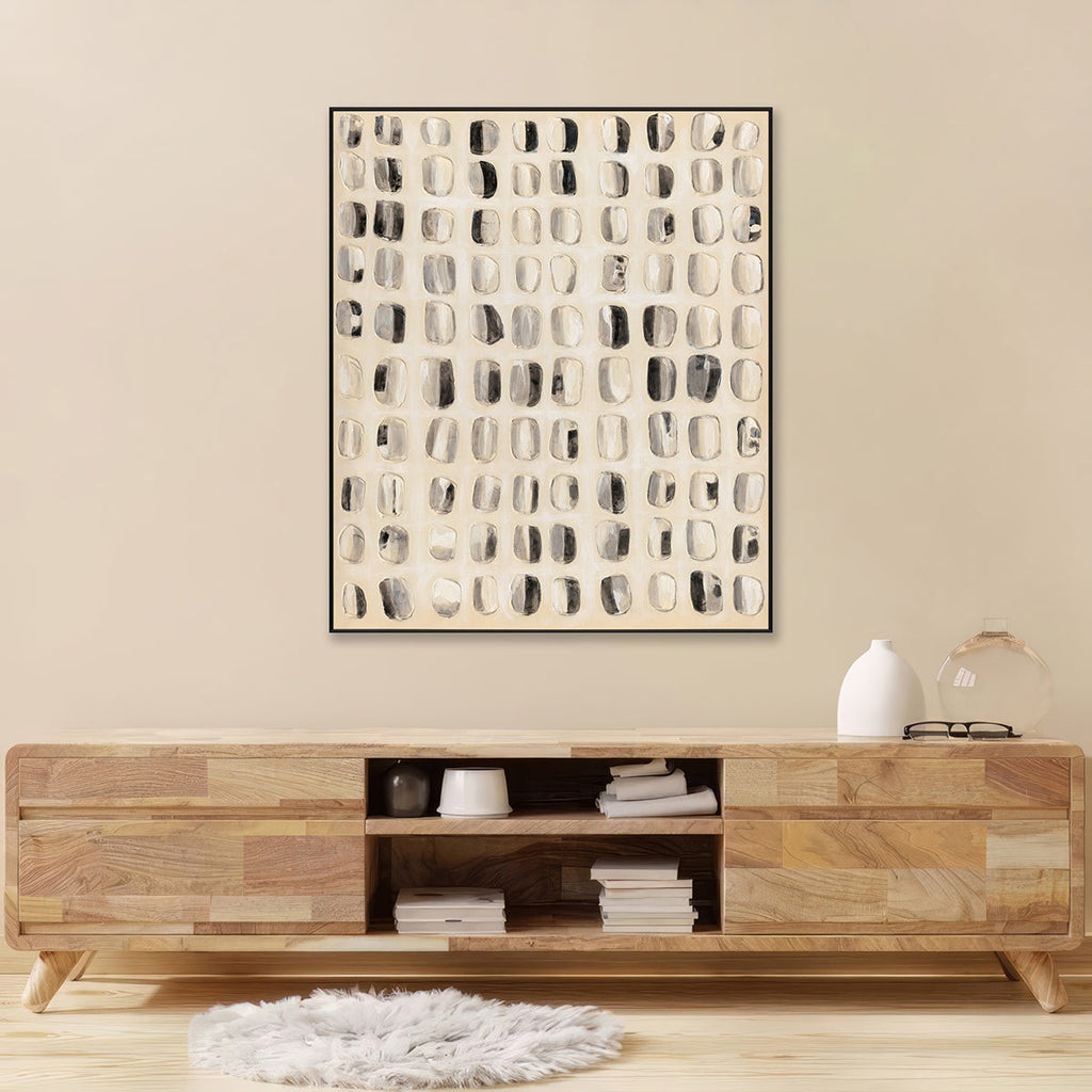 Symphony in Monochrome Modern Abstract Painting #M4674