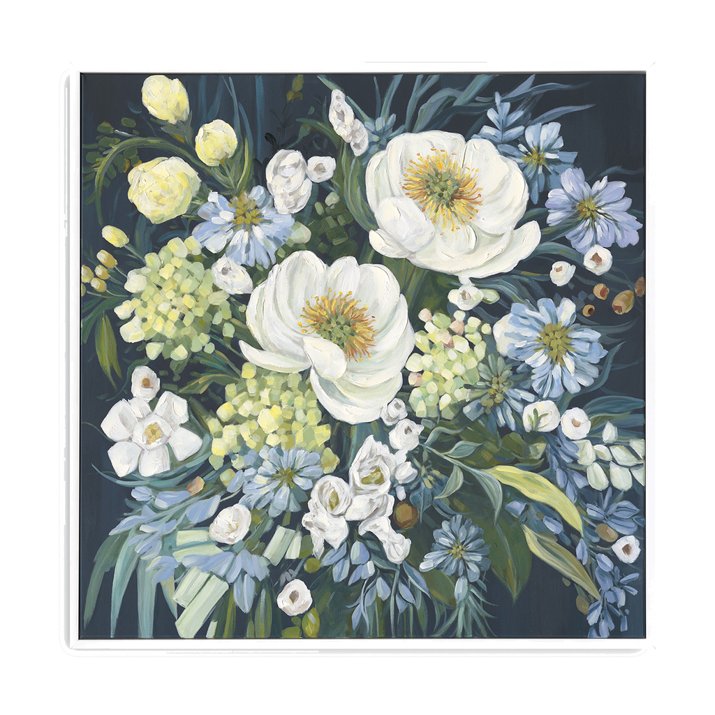 Whisper Bloom Pastel Floral Painting #M4725