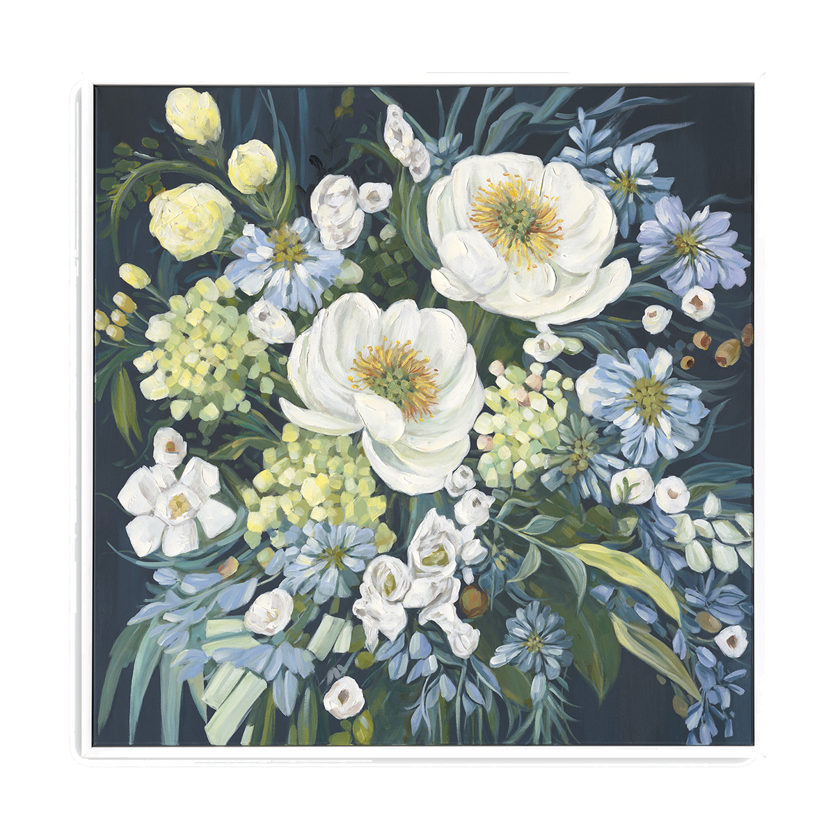 Whisper Bloom Pastel Floral Painting #M4725