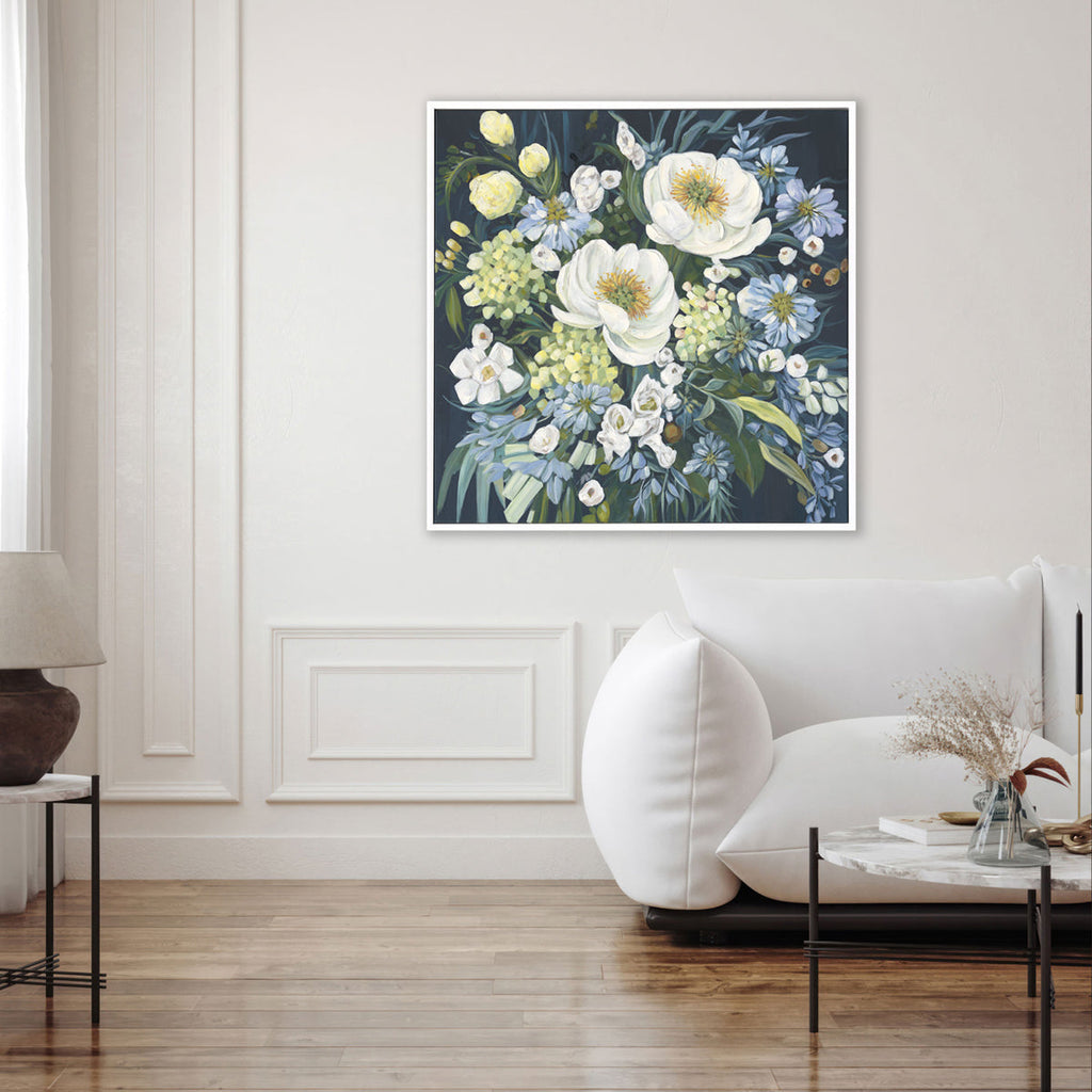 Whisper Bloom Pastel Floral Painting #M4725