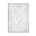 White Texture Abstract Minimalist Painting #M5008